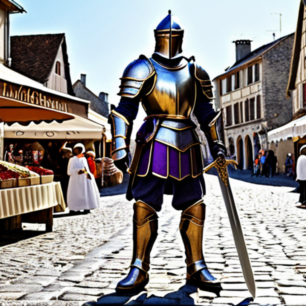 히트2 아이템 등급 정리 - A Heroic Warrior**

"A fully armored heroic warrior, standing proudly in a medieval French village s...