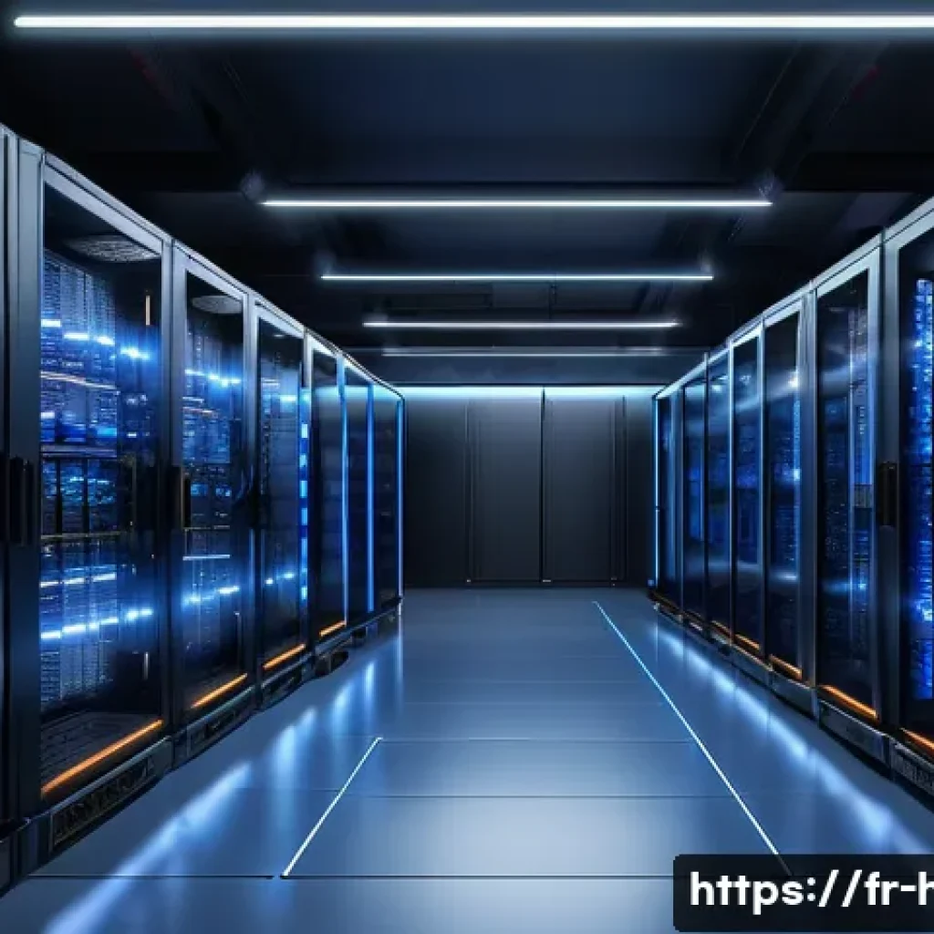 히트2 한국 서버 현황 - A highly detailed digital illustration of a cutting-edge Korean gaming server room optimized for low...