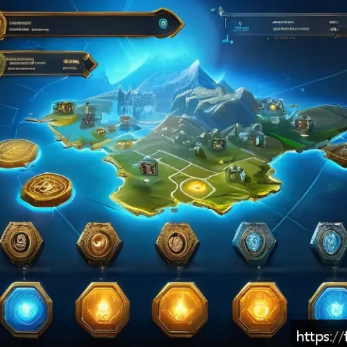히트2 이벤트 참여 보상 - A dynamic fantasy game interface scene showcasing a player character strategically selecting key mis...